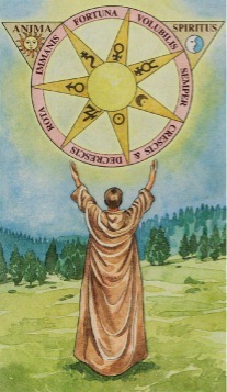 Tarotkaart 'Het Rad van Fortuin'