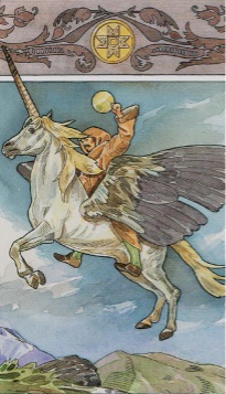 Tarotkaart 'Ridder van Pentagrammen'