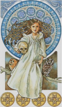 Tarotkaart 'Vier van Pentagrammen'