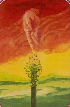 Tarotkaart 'Aas van Staven'