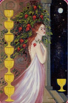 Tarotkaart 'Acht van Kelken'