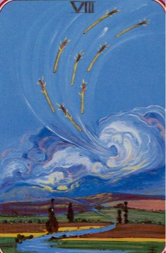 Tarotkaart 'Acht van Staven'