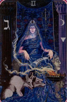Tarotkaart 'De Hogepriesteres'