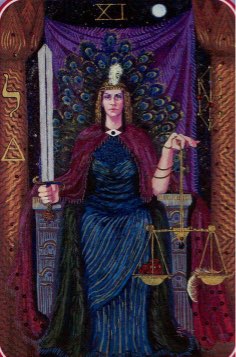 Tarotkaart 'Gerechtigheid'