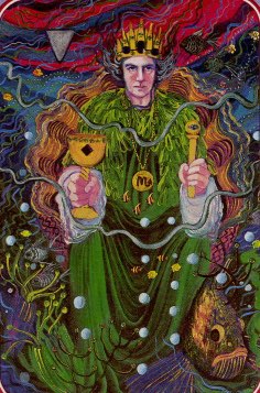 Tarotkaart 'Koning van Kelken'