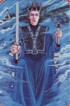 Tarotkaart 'Koning van Zwaarden'
