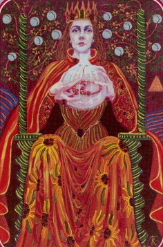 Tarotkaart 'Koningin van Staven'