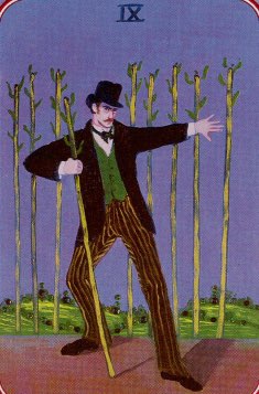 Tarotkaart 'Negen van Staven'