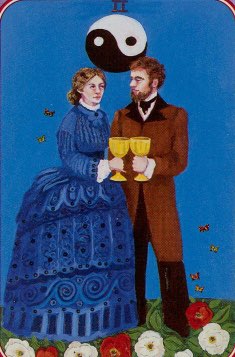 Tarotkaart 'Twee van Kelken'