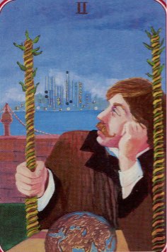 Tarotkaart 'Twee van Staven'