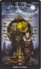 Tarotkaart 'Acht van Kelken'