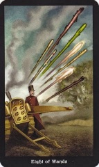 Tarotkaart 'Acht van Staven'