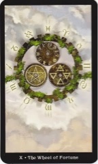 Tarotkaart 'Het Rad van Fortuin'