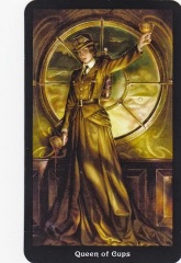 Tarotkaart 'Koningin van Kelken'