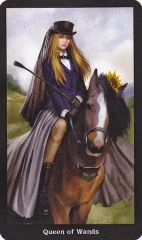 Tarotkaart 'Koningin van Staven'
