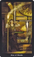 Tarotkaart 'Negen van Staven'