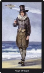 Tarotkaart 'Schildknaap van Kelken'