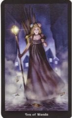 Tarotkaart 'Tien van Staven'