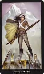Tarotkaart 'Zeven van Staven'