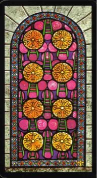 Tarotkaart 'Acht van Pentagrammen'