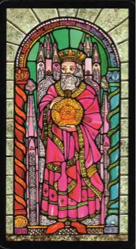 Tarotkaart 'Koning van Pentagrammen'