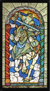 Tarotkaart 'Ridder van Zwaarden'