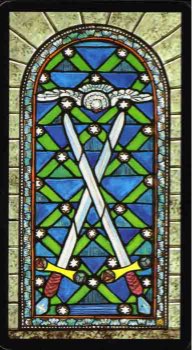 Tarotkaart 'Twee van Zwaarden'