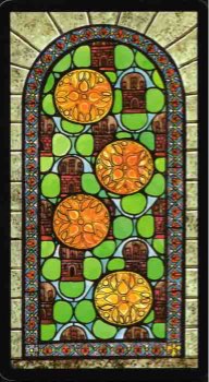 Tarotkaart 'Vier van Pentagrammen'