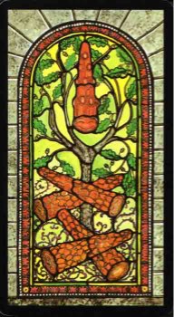 Tarotkaart 'Vijf van Staven'