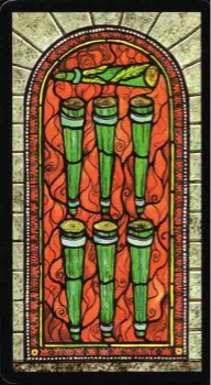 Tarotkaart 'Zeven van Staven'