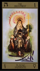Tarotkaart 'De Hierofant'