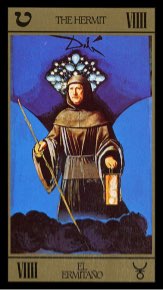 Tarotkaart 'De Kluizenaar'
