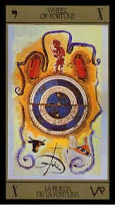 Tarotkaart 'Het Rad van Fortuin'