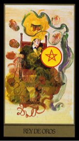 Tarotkaart 'Koning van Pentagrammen'