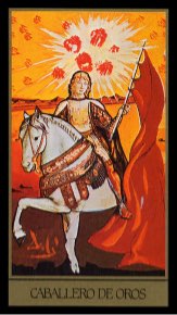 Tarotkaart 'Ridder van Pentagrammen'