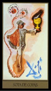 Tarotkaart 'Schildknaap van Kelken'