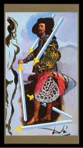 Tarotkaart 'Vijf van Zwaarden'
