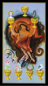 Tarotkaart 'Zeven van Kelken'