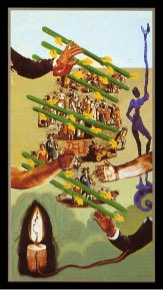 Tarotkaart 'Zeven van Staven'