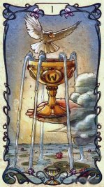 Tarotkaart 'Aas van Kelken'