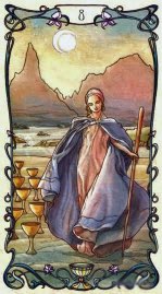 Tarotkaart 'Acht van Kelken'
