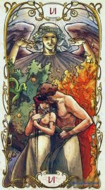 Tarotkaart 'De Geliefden'