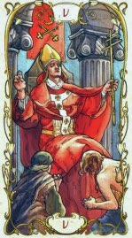 Tarotkaart 'De Hierofant'