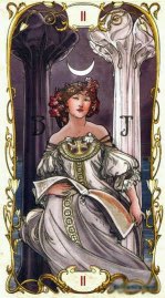 Tarotkaart 'De Hogepriesteres'