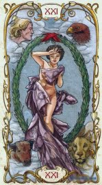 Tarotkaart 'De Wereld'