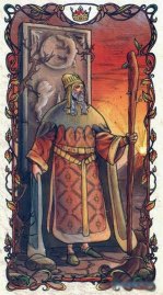 Tarotkaart 'Koning van Staven'