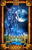 Tarotkaart 'Acht van Kelken'