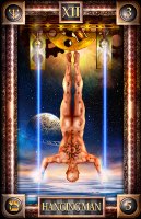 Tarotkaart 'De Gehangene'