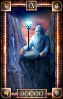 Tarotkaart 'De Kluizenaar'