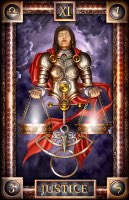 Tarotkaart 'Gerechtigheid'